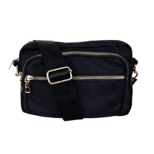 Black Colour Taske - Vanda - Black