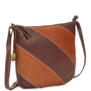 BEMÆRK: Kollektionsprøve. Style Cuba i supersmuk brun/cognac. Klassisk crossbody skuldertaske i blødt kvalitetslæder