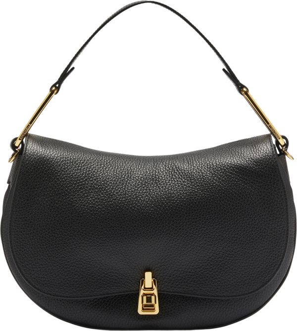 Handbag Grained Leather / Noir