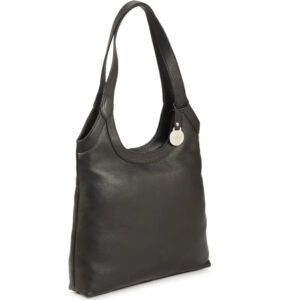 Style Laos i sort (kun to stk. på lager). Superflot og elegant hånd-, skulder-, og crossbody skindtaske